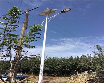 陜西西安藍田縣竹峪鎮新農村太陽能路燈